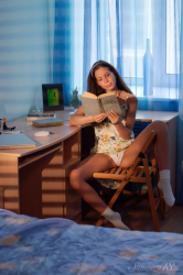 Anoushka--Studying