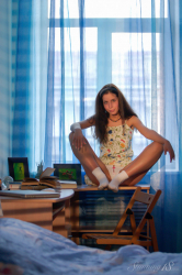 Anoushka--Studying