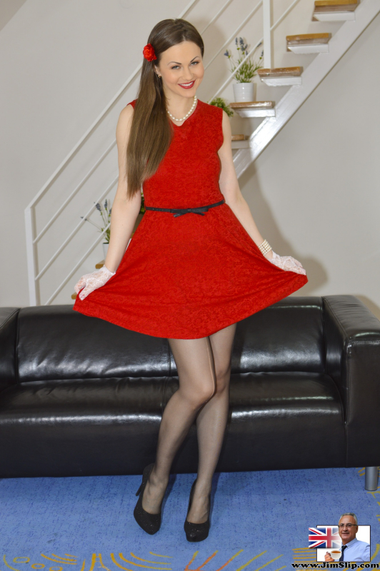 Devil in a red dress!