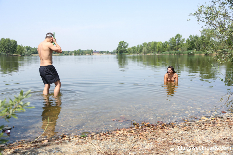 Having fun at the lake