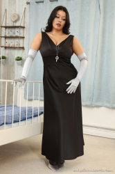 Black-Evening-Gown-Sheer-Stockings