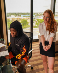 Meanwhile at the hotel