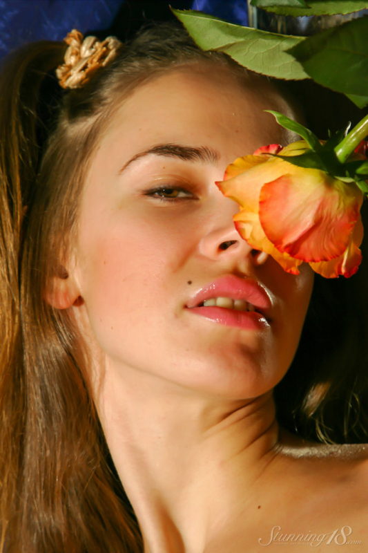 Posing with a Rose