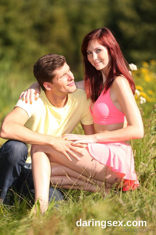 Couple having sex on the grass