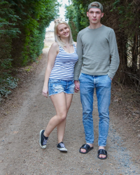 Young lovers starting bisex life