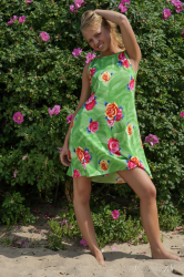 Flower-Dress-and-Sand