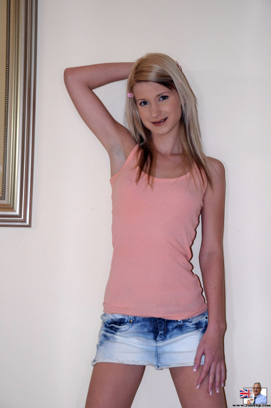 Delightful skinny teen