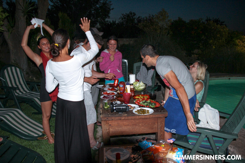 BBQ party ends up fucking at the pool