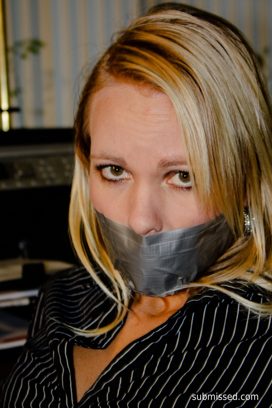 Secretary Tied To Chair Tapegagged