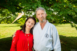 Outdoor-karate-practice
