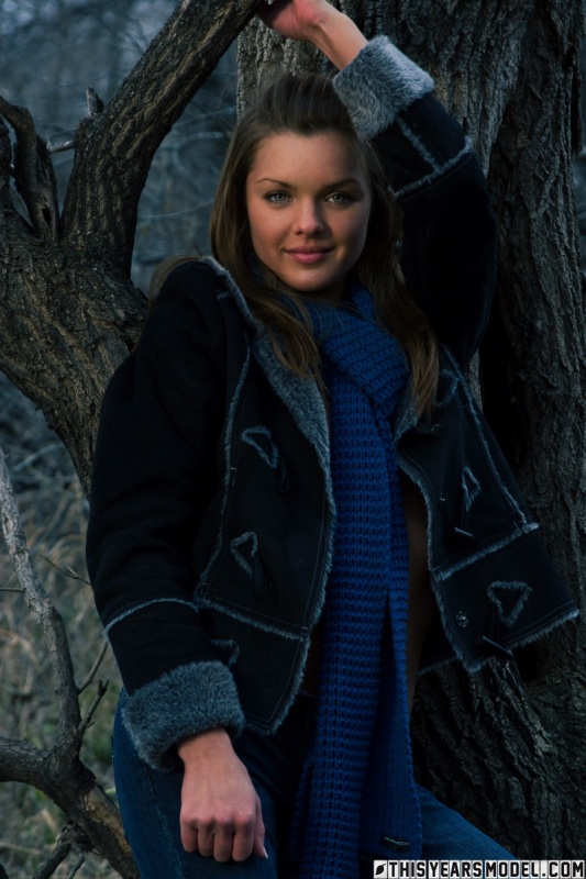 Michelle Models In Winter