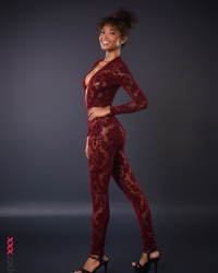 Hugged In Burgundy