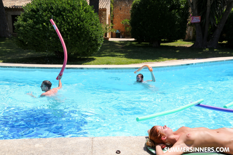 Fun by the pool