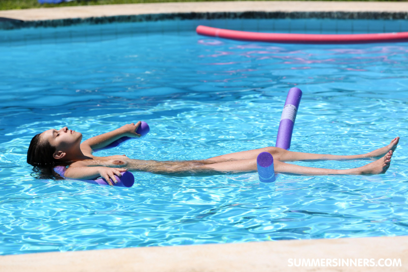 Fun by the pool