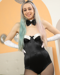 Bunny Girl Black Pantyhose