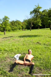 Flat-chested-teen-masturbating-outdoors