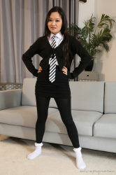College-Uniform-Ankle-Socks-Tights