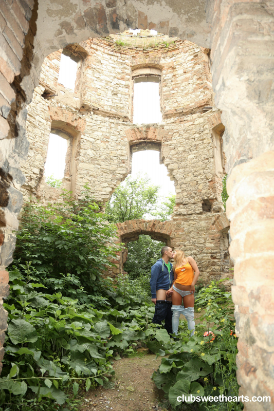 Chrissy fucking in the ruins