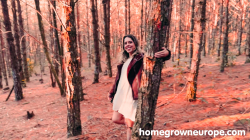 Beautiful-Scarlett-gets-messy-facial-in-woods
