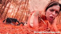 Beautiful-Scarlett-gets-messy-facial-in-woods