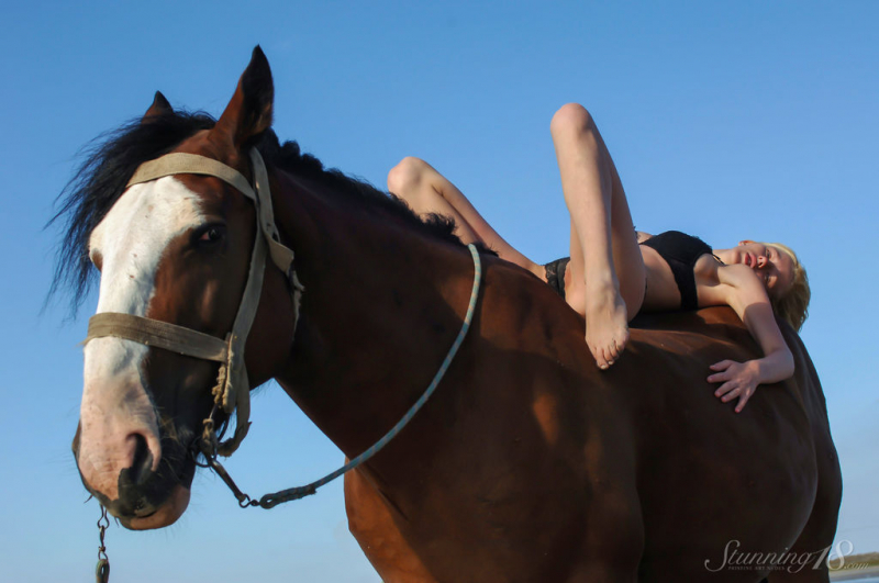 Riding by the Beach