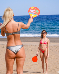 Beach sex with Lovita and Isabella