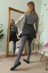 Short-Skirt-Grey-Tights