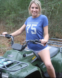 Naked on the ATV