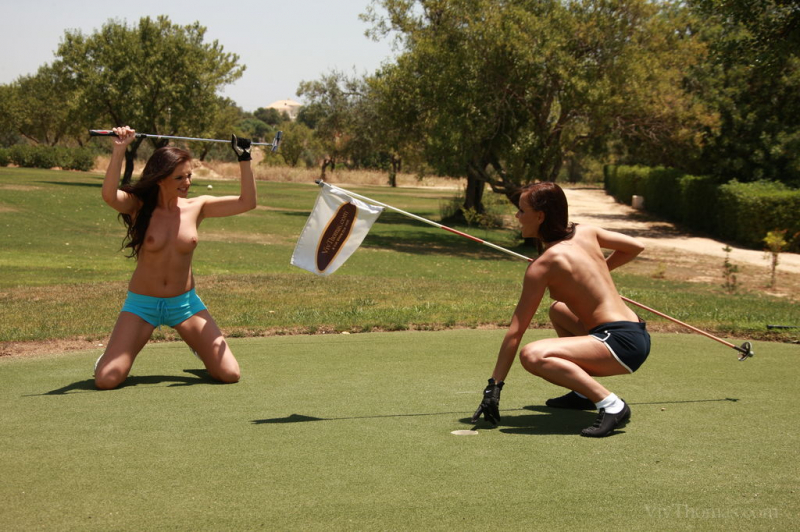 Topless Golfing