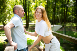 Jesie-Rose-walks-with-senior-John