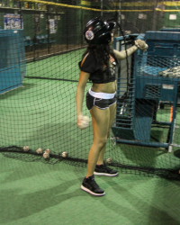 Jayla Foxx gets fucks at the batting cages