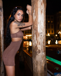 Nighttime Venice Without Panties